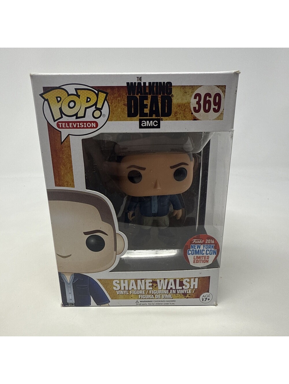 Funko Pop AMC The Walking Dead #369 Shane Walsh 2016 NYCC Exclusive